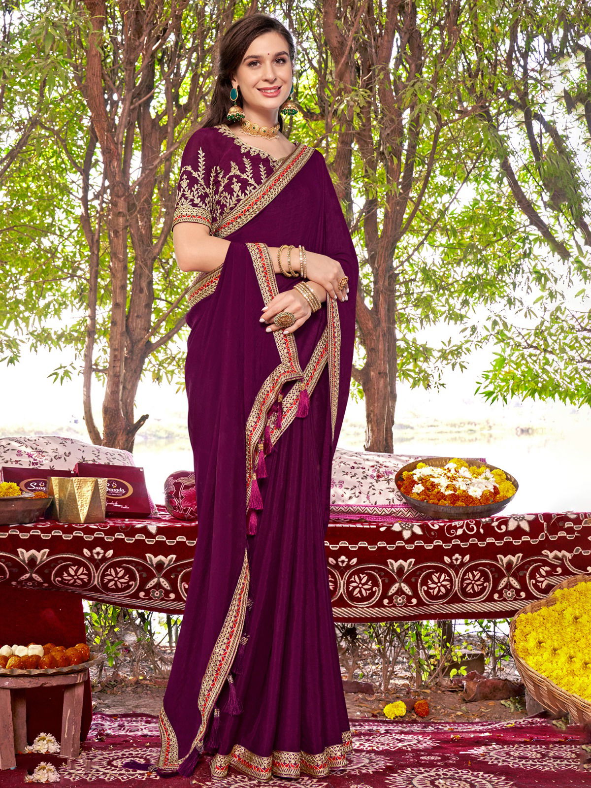 Aarushi vol 2 Designer Party Wear Sarees Catalog
